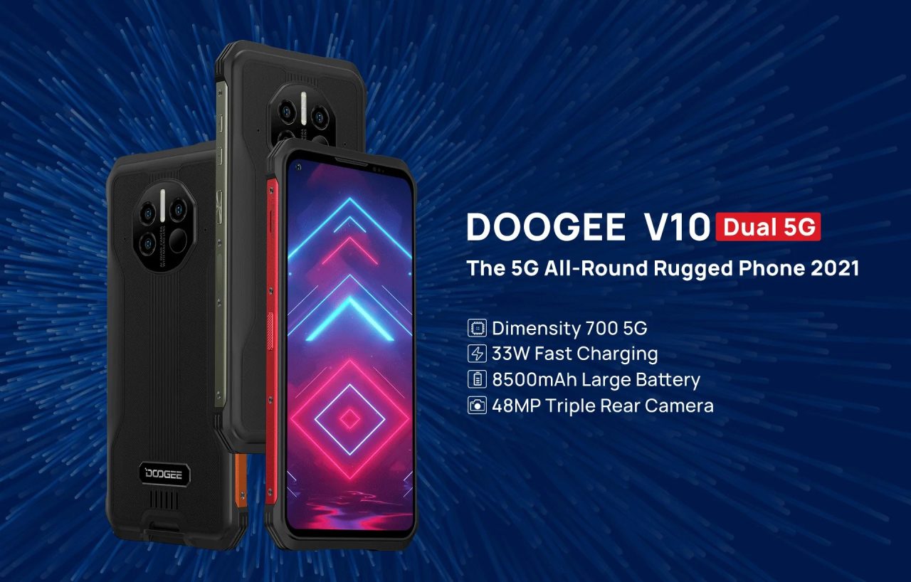 Doogee V10 5G demo: 8500 mAh battery and built-in infrared thermometer