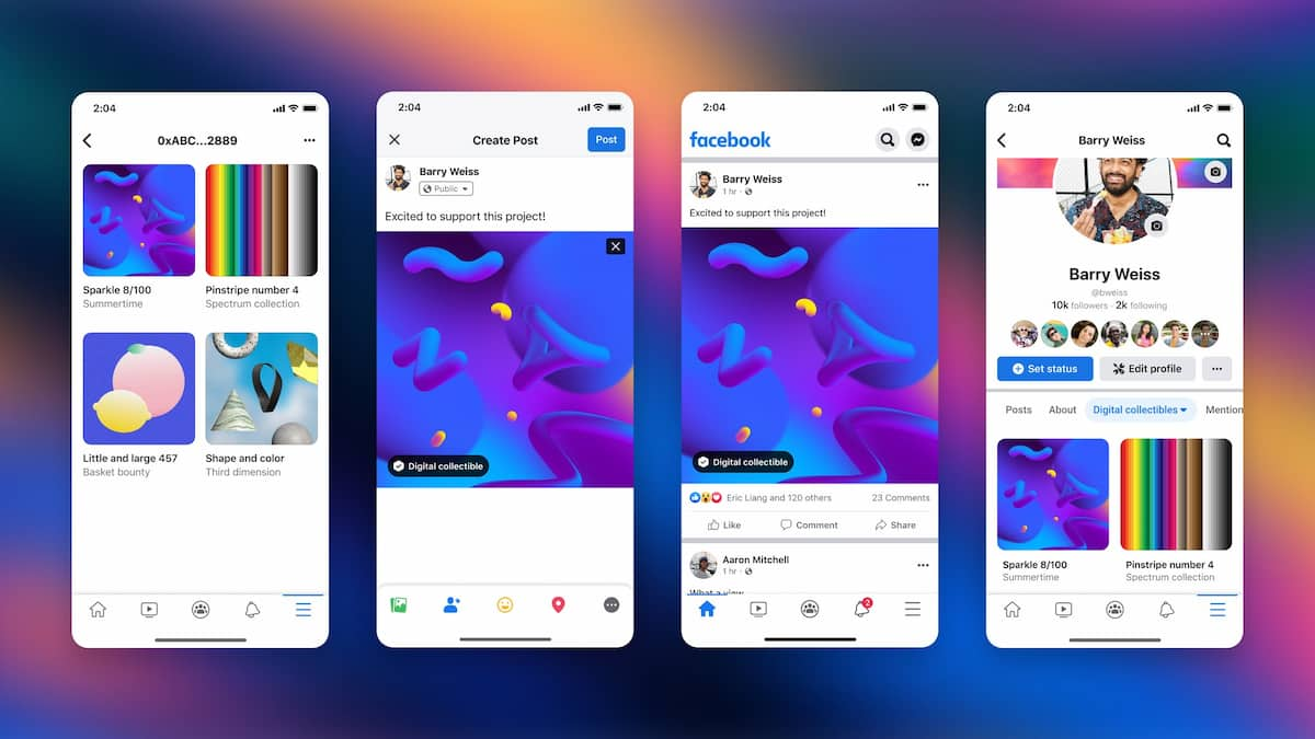 NFT Digital Collections joins Facebook