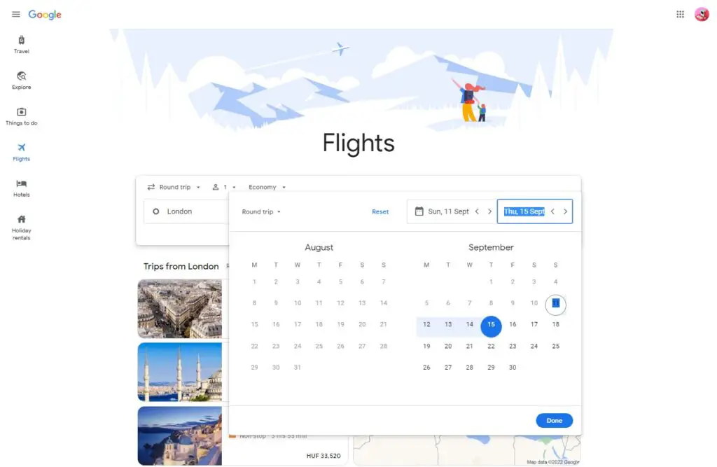 Google Flights 3