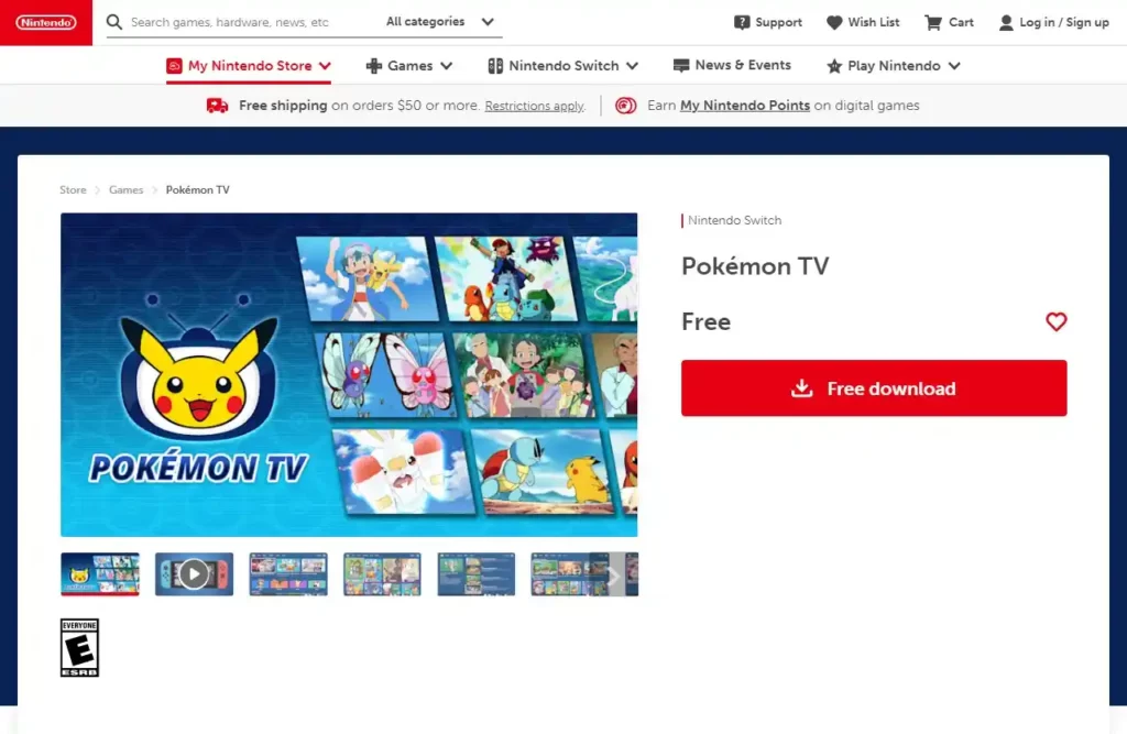 Pokémon TV for Nintendo Switch
