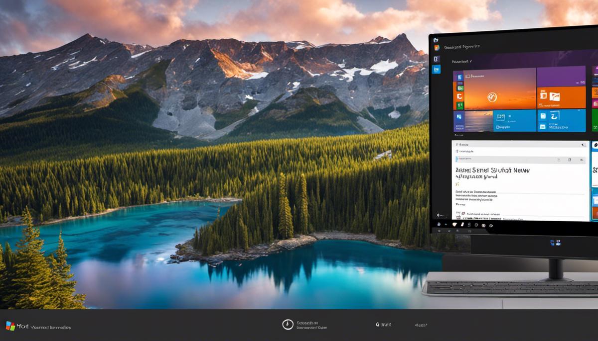 A screenshot of the Windows 11 interface showing its new centered Start Menu, rounded corners, and other features.